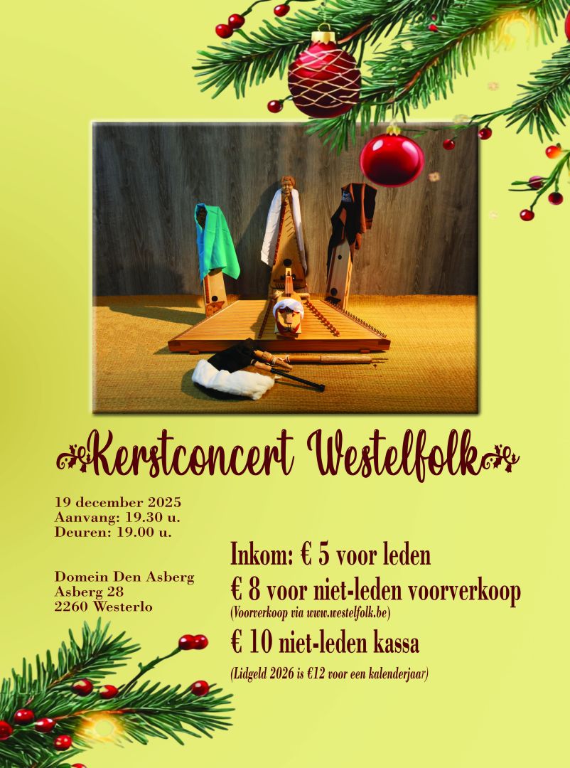 Afbeelding van Kerstconcert Westelfolk 19/12/2025